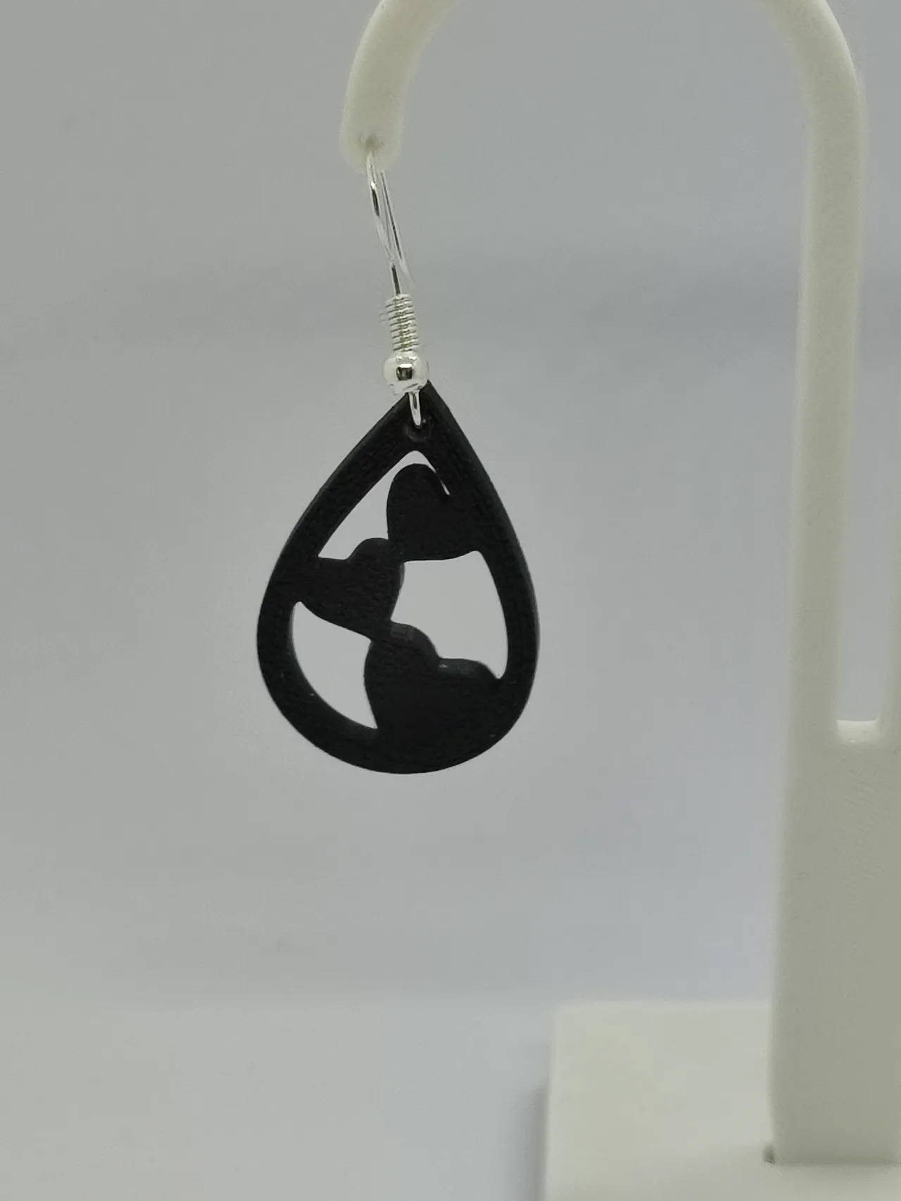 Pendientes corazón floral view 4