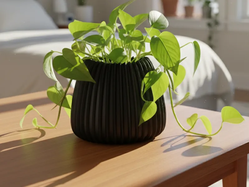 Triangular vase
