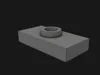 3794b Plate 1x2 with 1 Stud with Groove