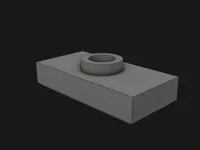 3794b Plate 1x2 with 1 Stud with Groove