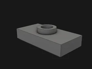 3794b Plate 1x2 with 1 Stud with Groove