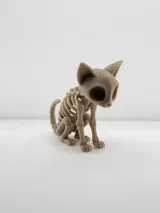Фигурка на скелетна котка