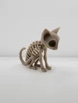 Фигурка на скелетна котка