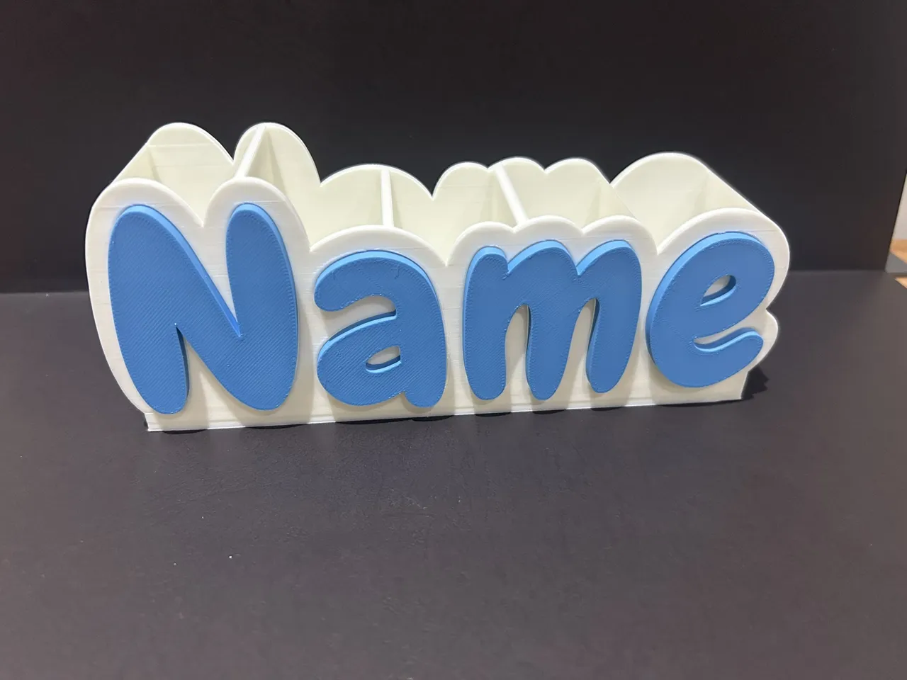 Customizable Name Desk Organizer view 2