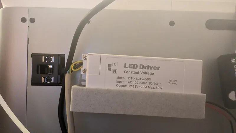 LED transformer holder