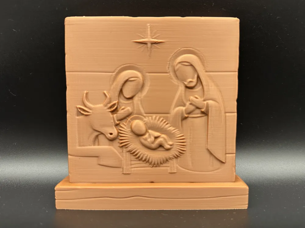 Simple Holy Family Panel - Free 3D Print Model - MakerWorld