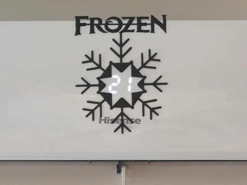 Frozen Snowflake Decor for AC Split Display 3D 