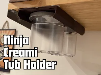 Ninja Creami Tub Holder - Modular + No Support