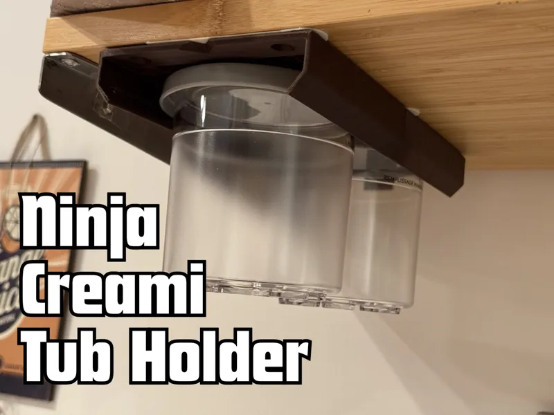 Ninja Creami Tub Holder - Modular + No Support
