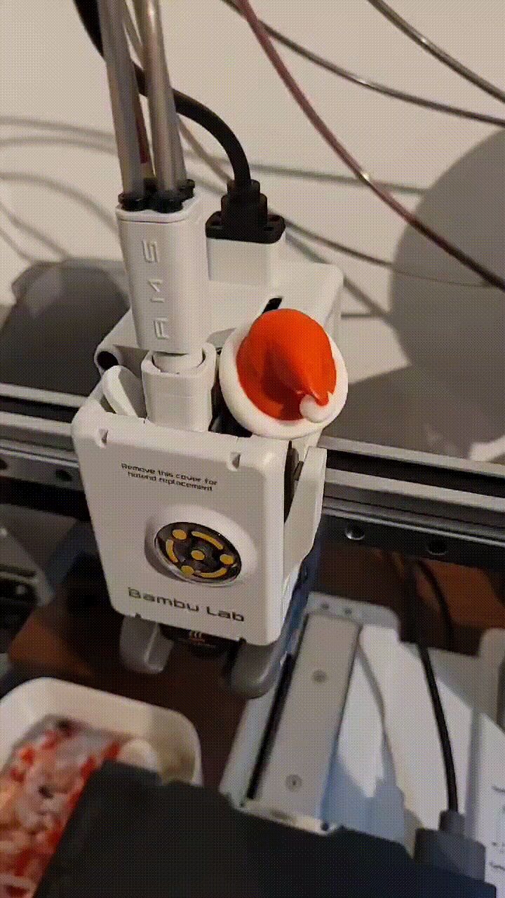 Small Santa Hat for A1 Extruder