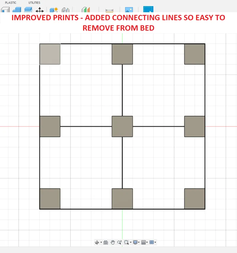 Perfect 1st layers Improved! Calibration prints to expand the original 3x3 bed squares