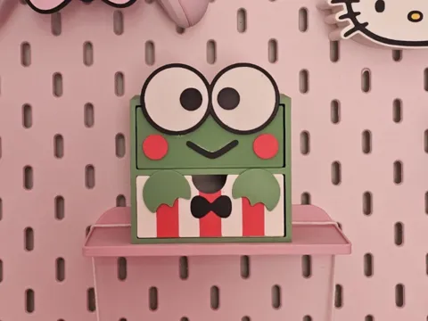 Caja o estuche: Keroppi Drawer Box — referencia de MakerWorld