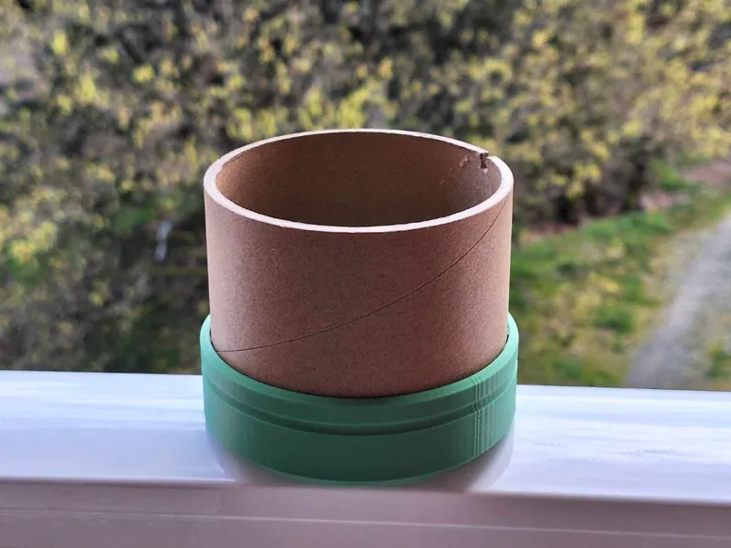 Cardboard Spool Organizer/Planter Bottom