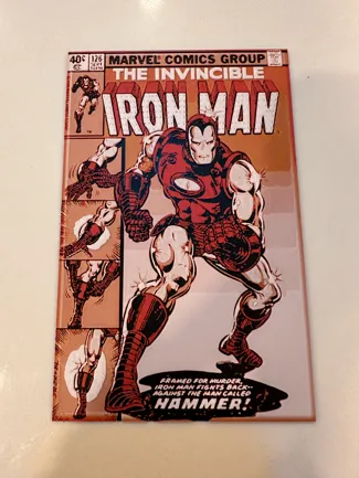 Iron Man Comic Cover Hueforge 