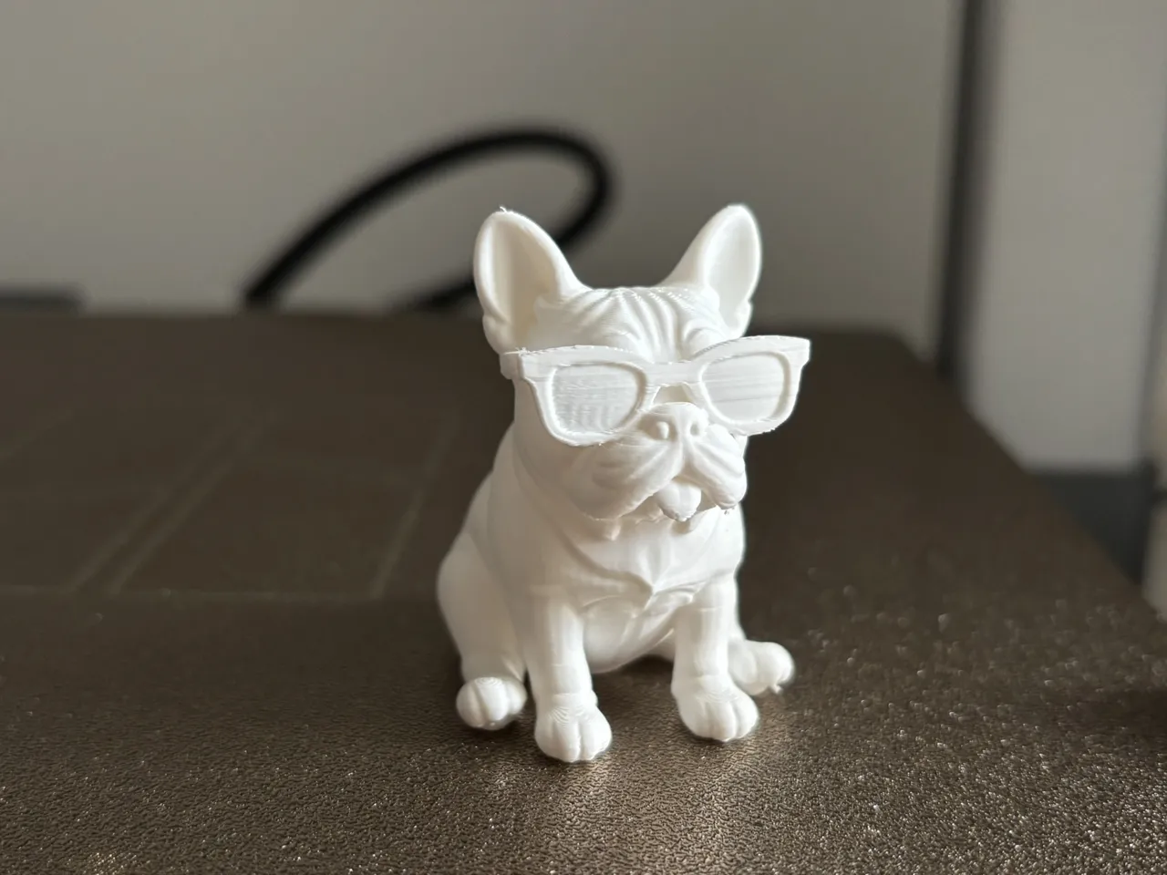 Cool French Bulldog – 3D Printable Desk Figurine view 2