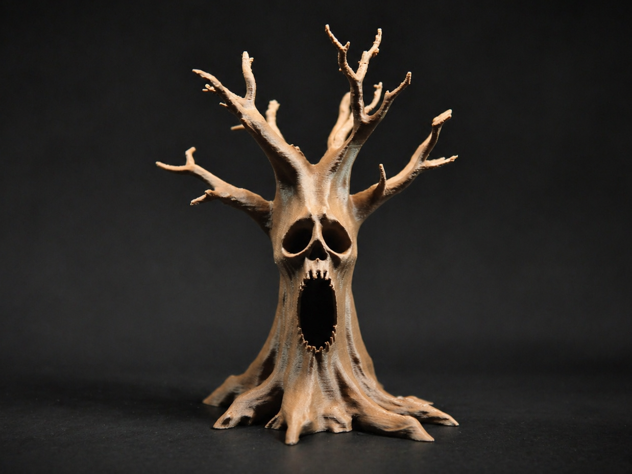 Haunted Dead Tree Spirit - DND Miniature Terrain