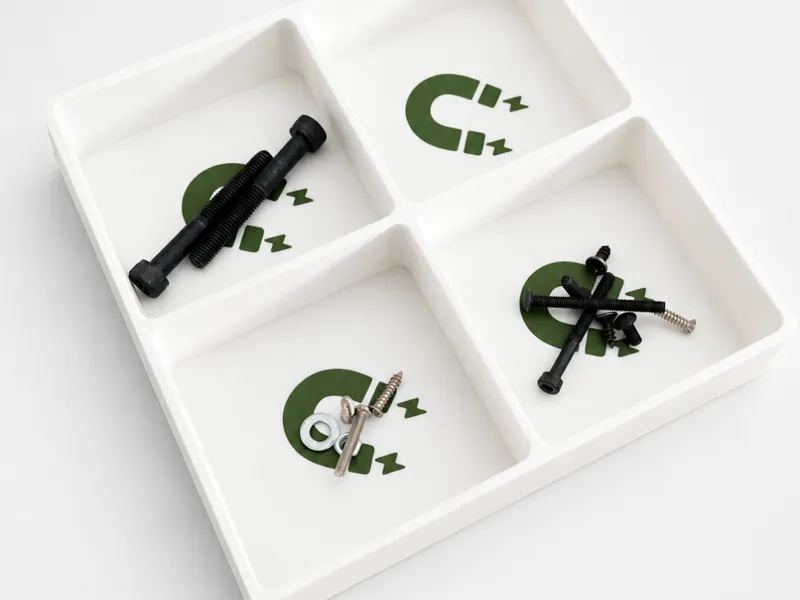 Magnetic Parts Tray – 4 Compartments
