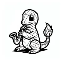 Petite salamandre de feu façon dessin animé — photo 1