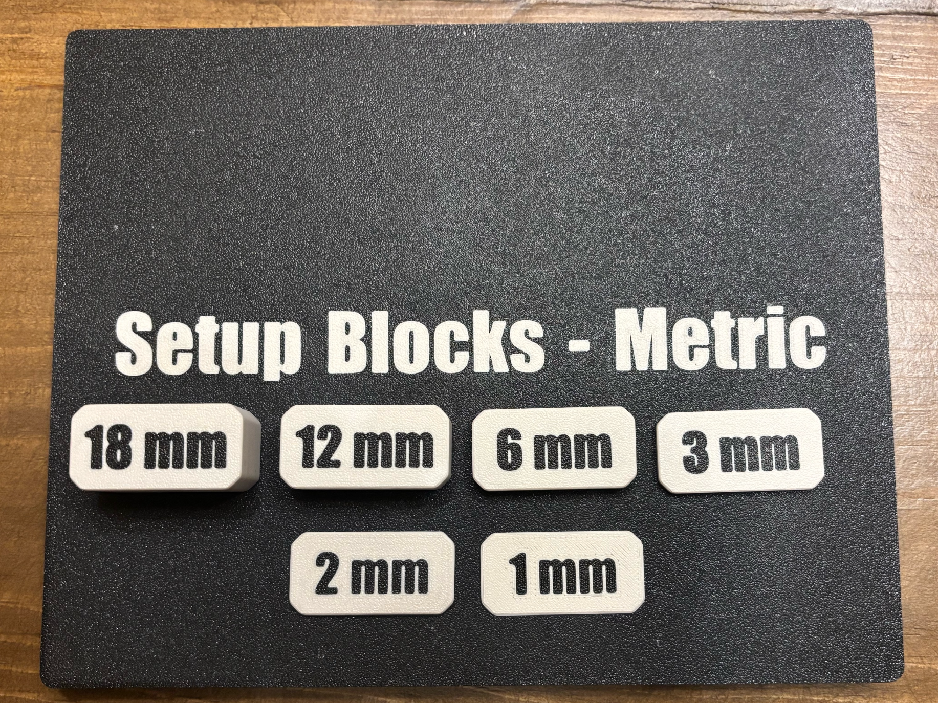 Metric Setup Block Set (Gridfinity Compatible)