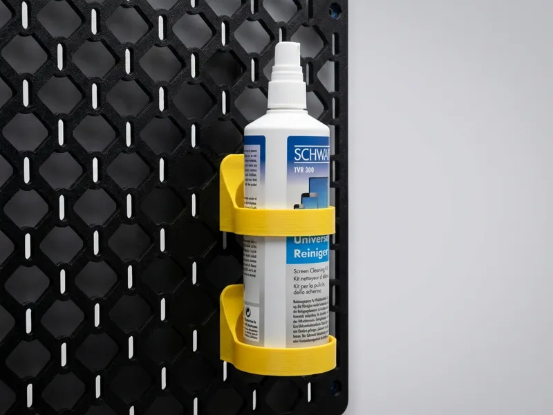 Spray bottle holder for Ikea Skadis 