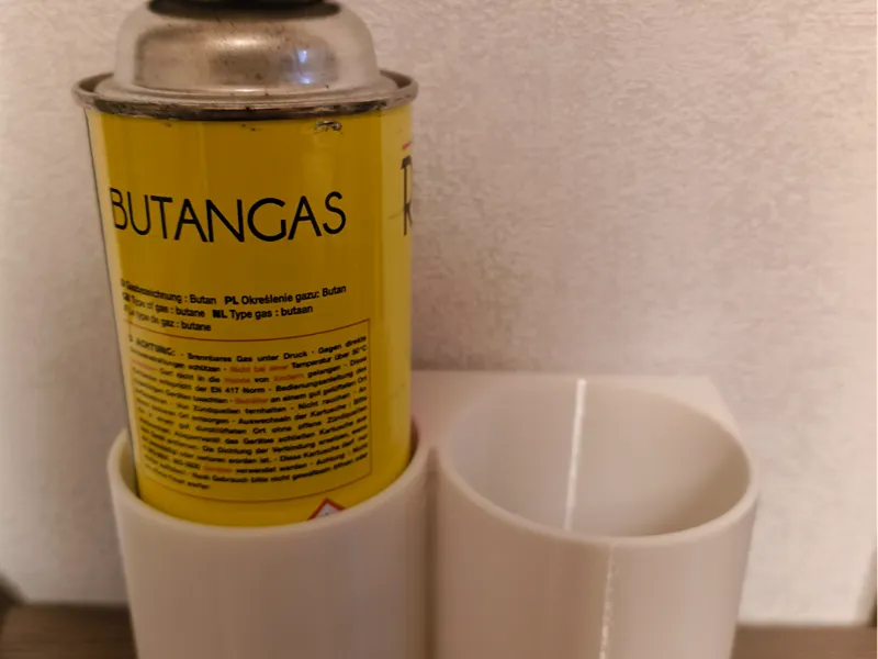 Halter für Butangas Dosen / Kartuschen