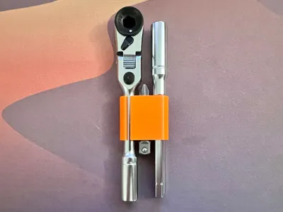 ICON Flex Head Mini Ratchet (Meme Tool) EDC Holder