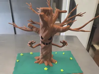 Albero halloween spaventoso