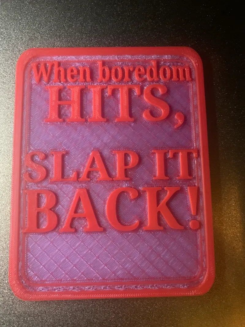 Boredom hits