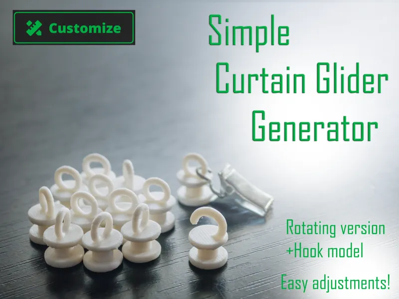 Simple Curtain Glider --Customizable--