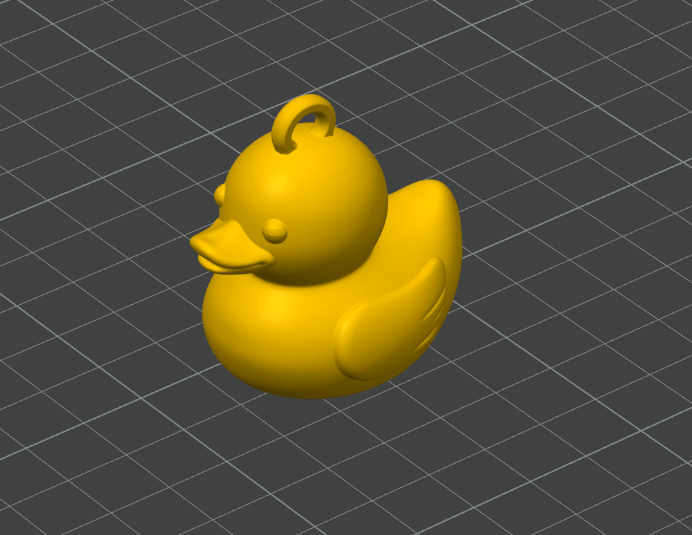 Miniatura 2 do modelo 3D Rubber Duck Keychain