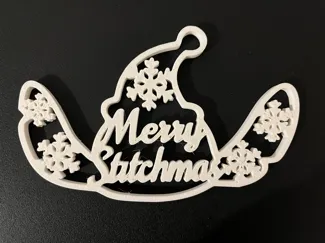 Stitch Christmas bauble "Merry Stitchmas"