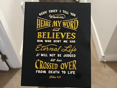 John 5:24 Art Hueforge