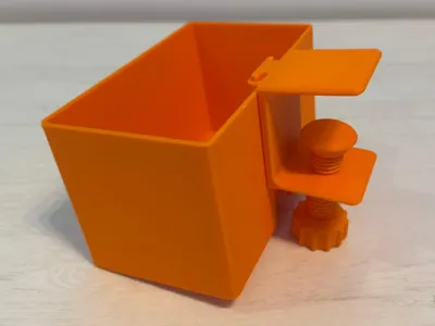 Adjustable Clamp-on Desk Trash Can
