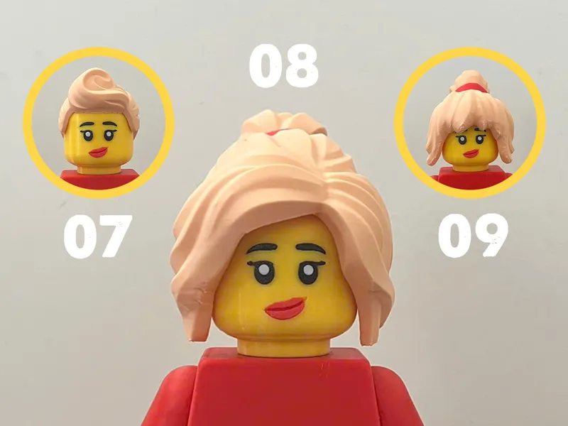 Ponytail Hairstyles for Basic Big Brick Figure