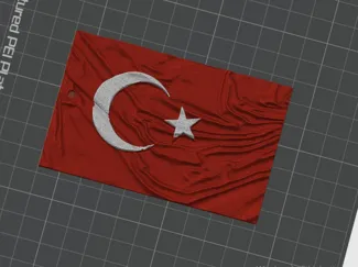 The Turkish flag keychain NO AMS
