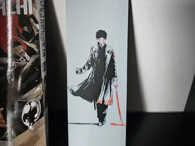 Kagurabachi Bookmark | Hueforge Multicolor