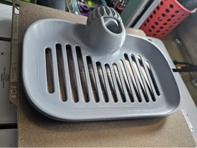 Soap Tray Mount on Tall, Gooseneck, Vessel Faucet