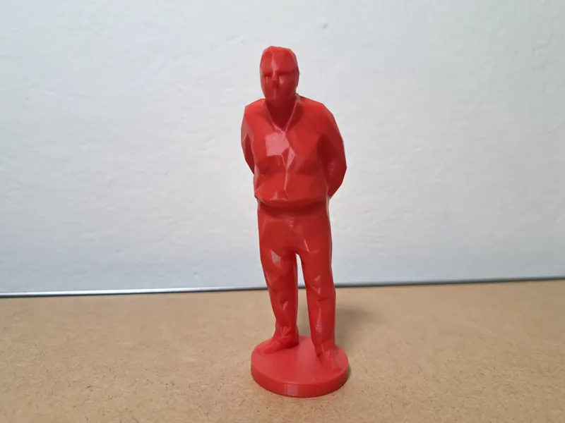 Umarell low poly - The 3d printer guardian