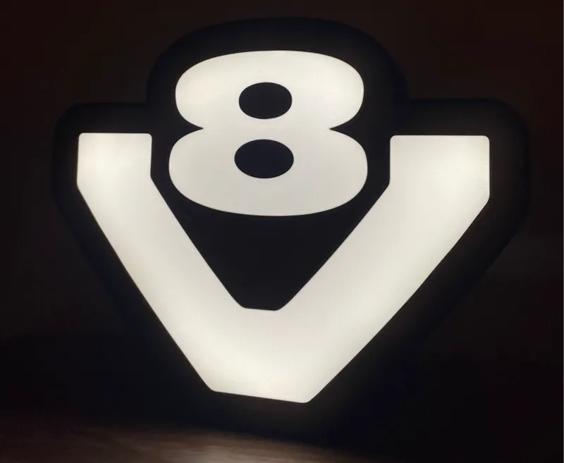 Scania V8 lightbox