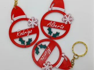 llavero/adorno de navidad personalizable
