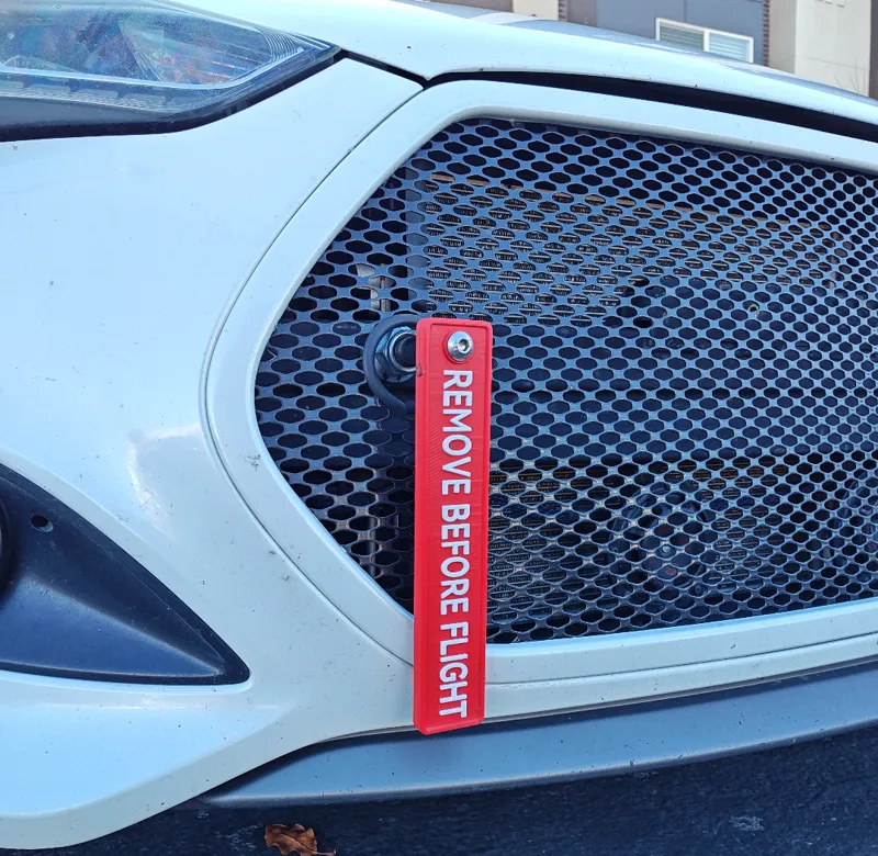 Remove Before Flight Tow Hook Tag