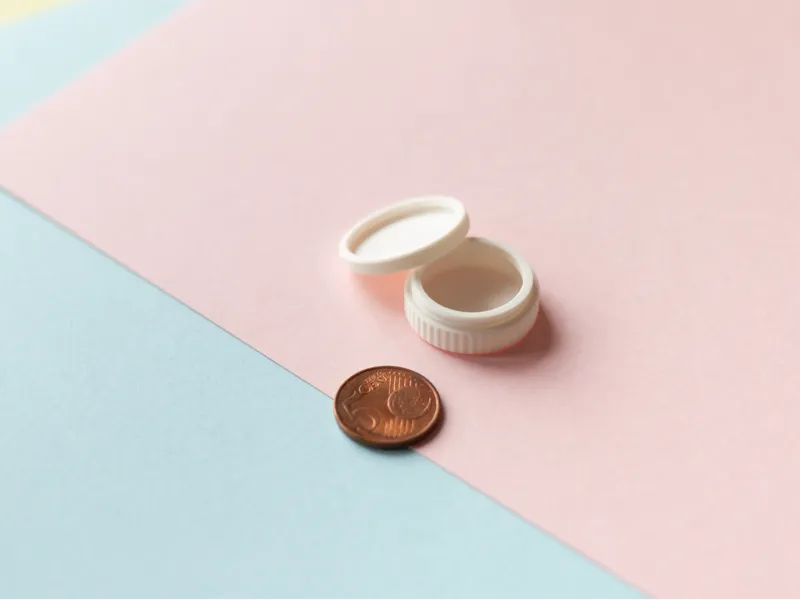 Very Small Twist Top Container