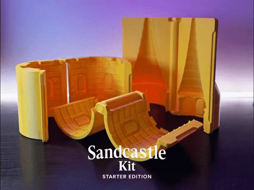 Magic Sandcastle Kit : Starter Edition by Pipin.W by Pipin.World - 皮皮世界 MakerWorld: Download Free 3D Models - 3D model önizlemesi