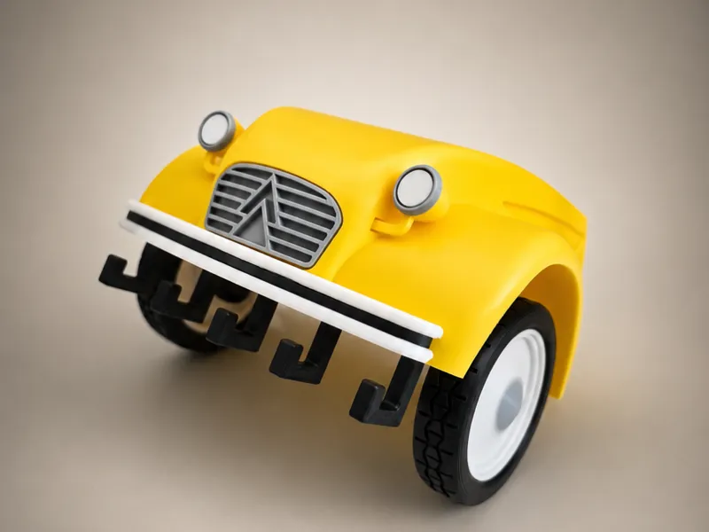 Porte-clés Citroen 2cv