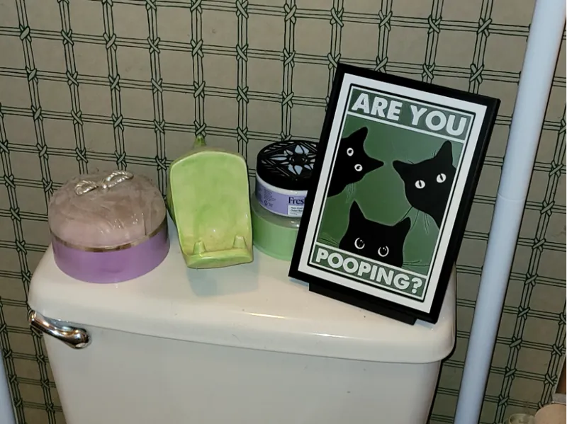 Are you Pooping Bathroom Sign