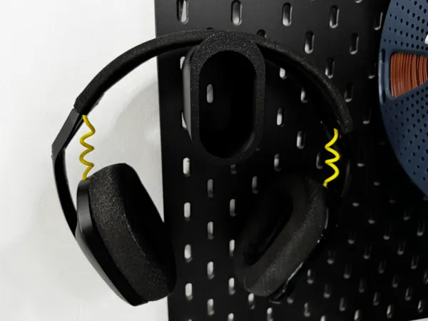 Support casque pour panneau Ikea Skadis