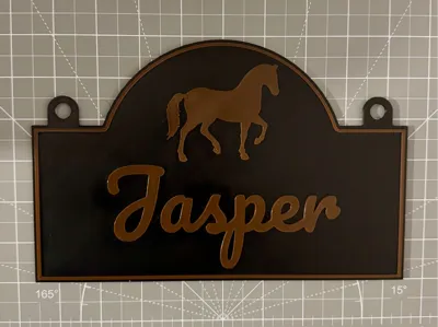 Horse Stall Sign