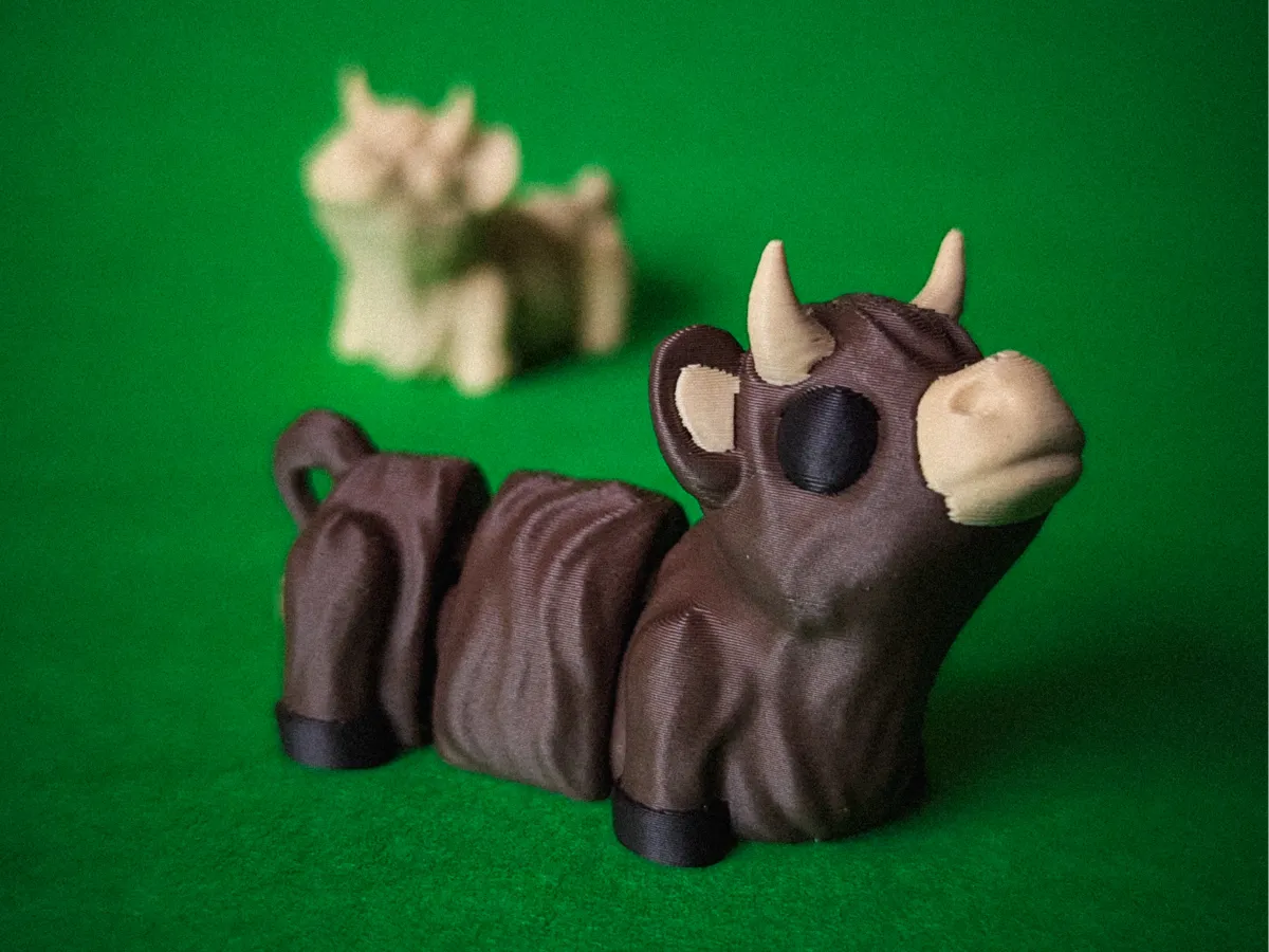 Flexi Highland Cow - Free 3D Print Model - MakerWorld