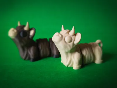 Flexi Highland Cow - Free 3D Print Model - MakerWorld