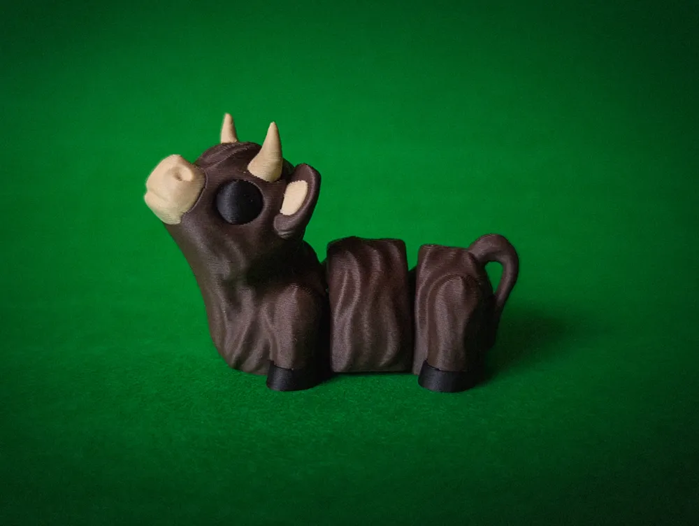 Flexi Highland Cow - Free 3D Print Model - MakerWorld